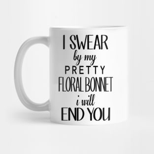 floral bonnet Mug